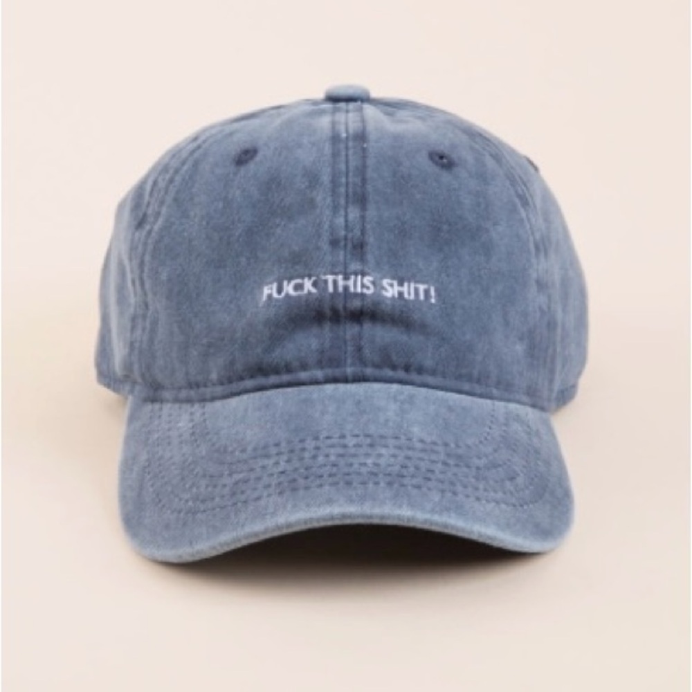 NWT Francesca’s chambray statement baseball cap